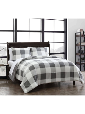 Buffalo Plaid 7pc Comforter Set - Geneva Home Fashion