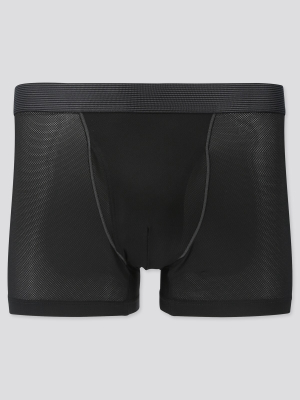 Men Airism Mesh Striped Boxer Briefs