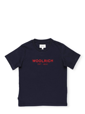 Woolrich Kids Logo Printed T-shirt