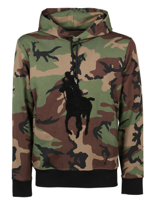 Polo Ralph Lauren Camouflage Printed Drawstring Hoodie