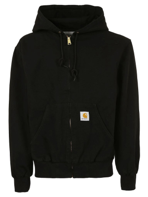 Carhartt Wip Logo Patch Zipped Hoodie