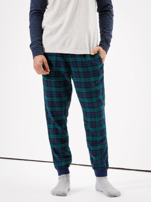 Ae Plaid Flannel Jogger Pant