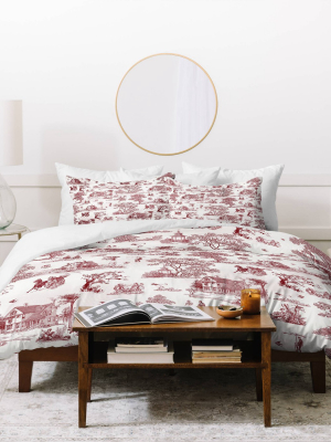 Deny Designs Belle13 Vintage Sunday Afternoon Duvet Cover Set