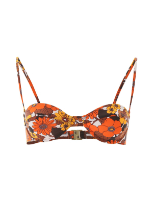 Dodo Bar Or Floral Print Bikini Top