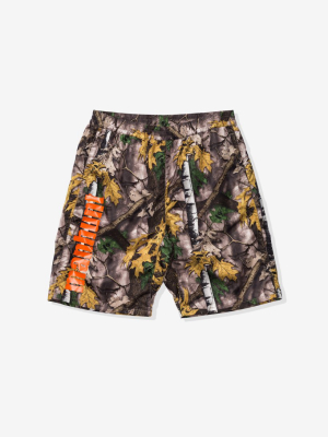 Bape Forest Camo Track Shorts - Beige