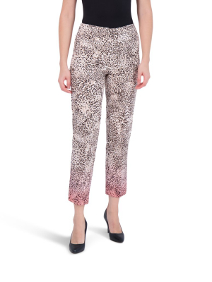 Zac & Rachel Animal Print Pull On Pant