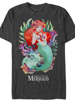 Men's The Little Mermaid Artistic Ariel T-shirt