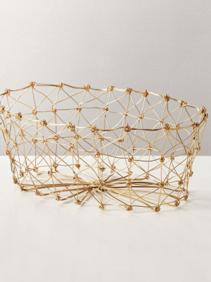 Knot Gold Bread Basket