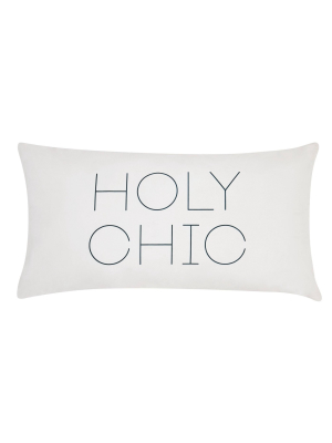 Christian Siriano Mags 'holy Chic' Bolster Pillow White