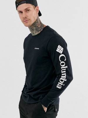 Columbia North Cascades Long Sleeve T-shirt In Black