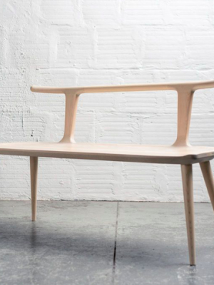 Oxbend Bench - White Ash