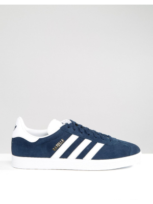 Adidas Originals Gazelle Sneakers In Navy