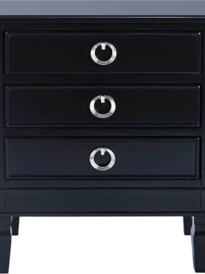 Kinsley Three Drawer Nightstand Navy