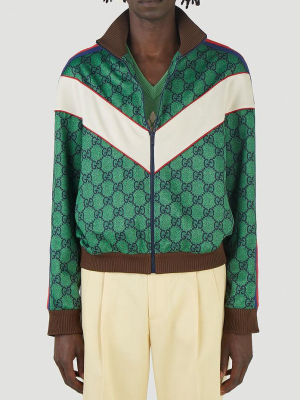 Gucci Gg Web Zip Jacket