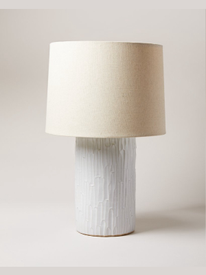 White Log Lamp