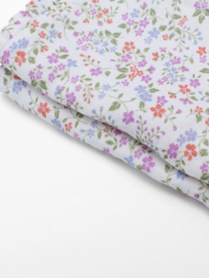 Linen Napkin, Violet Flower