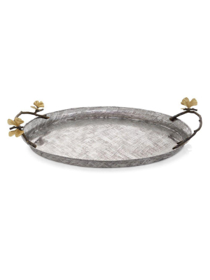 Butterfly Ginkgo Oval Tray