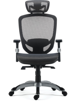 Staples Hyken Technical Mesh Task Chair Charcoal Gray 53293