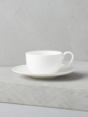 Rim Bone China Espresso Cup & Saucer Set