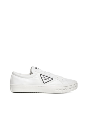 Prada Logo Plaque Low-top Sneakers