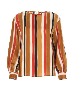 Max Mara Striped Printed Blouse