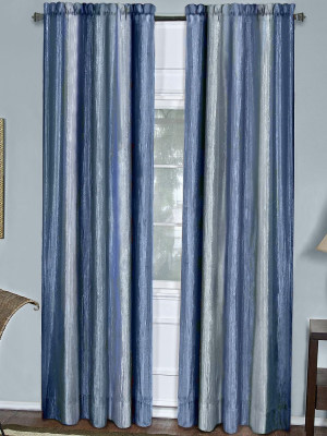 Goodgram Royal Ombre Crushed Semi Sheer 63 In. Long Curtain Panel Pair