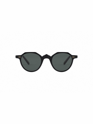 Lesca P21 Round Frame Sunglasses