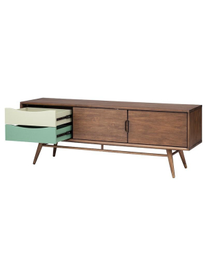 Nuevo Maarten Media Unit Cabinet - Walnut