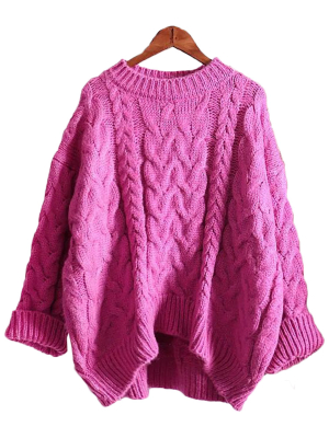 'katelyn' Crewneck Knitted Sweater (4 Colors)