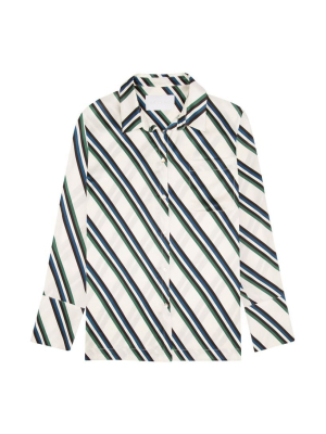 Diagonal Stripe Pj Top