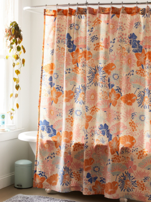 Gail Floral Shower Curtain