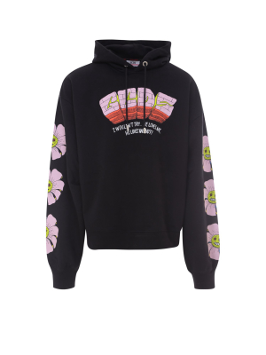 Gcds Graphic Print Hooded Sweatshirt