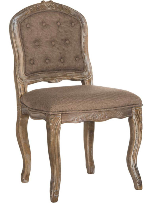 Eliezer Dining Chair Dark Brown/rustic Oak (set Of 2)