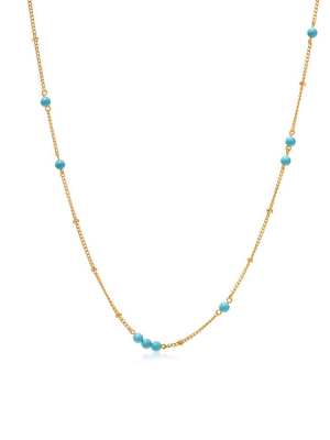 Inthefrow Riviera Turquoise Necklace