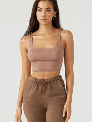 Square Neck Crop Tank