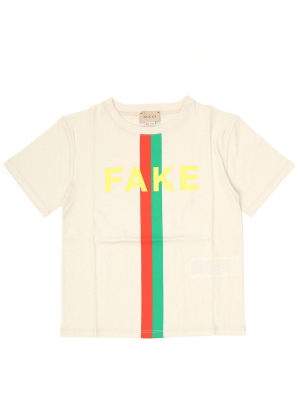 Gucci Kids Slogan Printed T-shirt