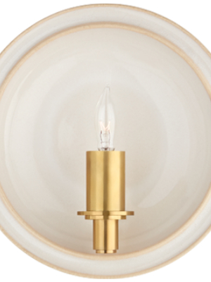 Leeds Small Round Sconce In Various Colors