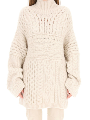 Nanushka Turtleneck Cable-knit Jumper