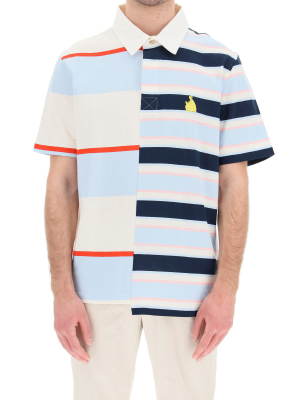 Lanvin Rugby Patchwork Polo Shirt