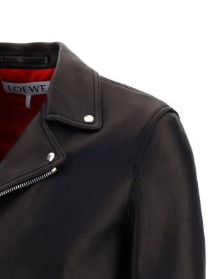 Loewe Leather Biker Jacket