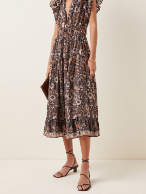 Analise Cotton Midi Dress