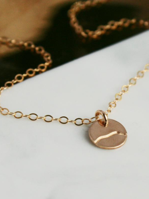 Camel's Hump Petite Disc Necklace