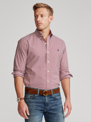 Classic Fit Gingham Poplin Shirt