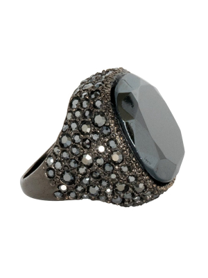 Hematite Center Ring