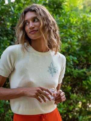 Sweet Leaf Short Sleeve Sweater