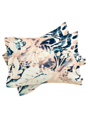 Cayenablanca Jungle Memoirs Lightweight Pillowcase Standard Pink - Deny Designs