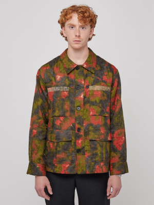 Triptech Bdu Jacket In Red Camo