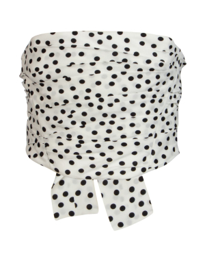 Philosophy Di Lorenzo Serafini Polka-dot Crop Top