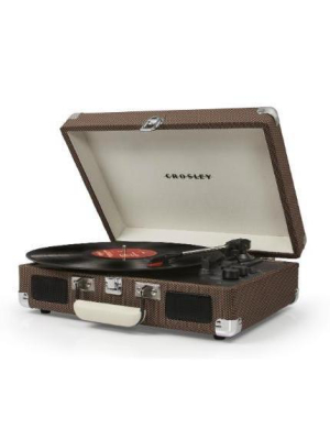 Crosley Cruiser Deluxe Turntable With Bluetooth - Tweed Vinyl