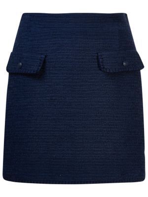 Alberta Ferretti Textured Mini Skirt